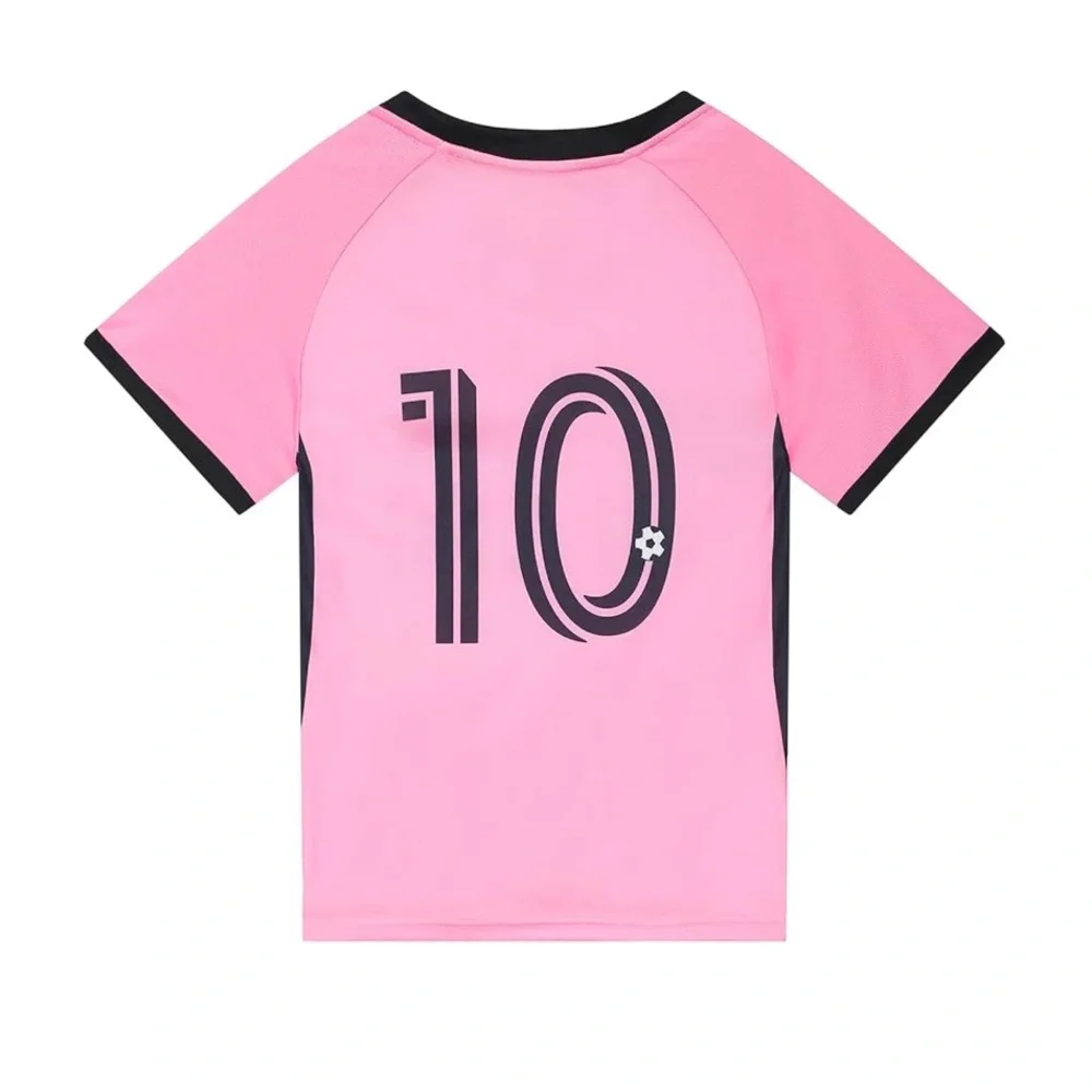 Pink Miami Soccer Jersey Set Size 12-13 yr